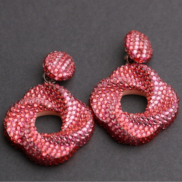 Dannijo Delphina Embellished Coil Drop Earrings - Picture 6 of 8